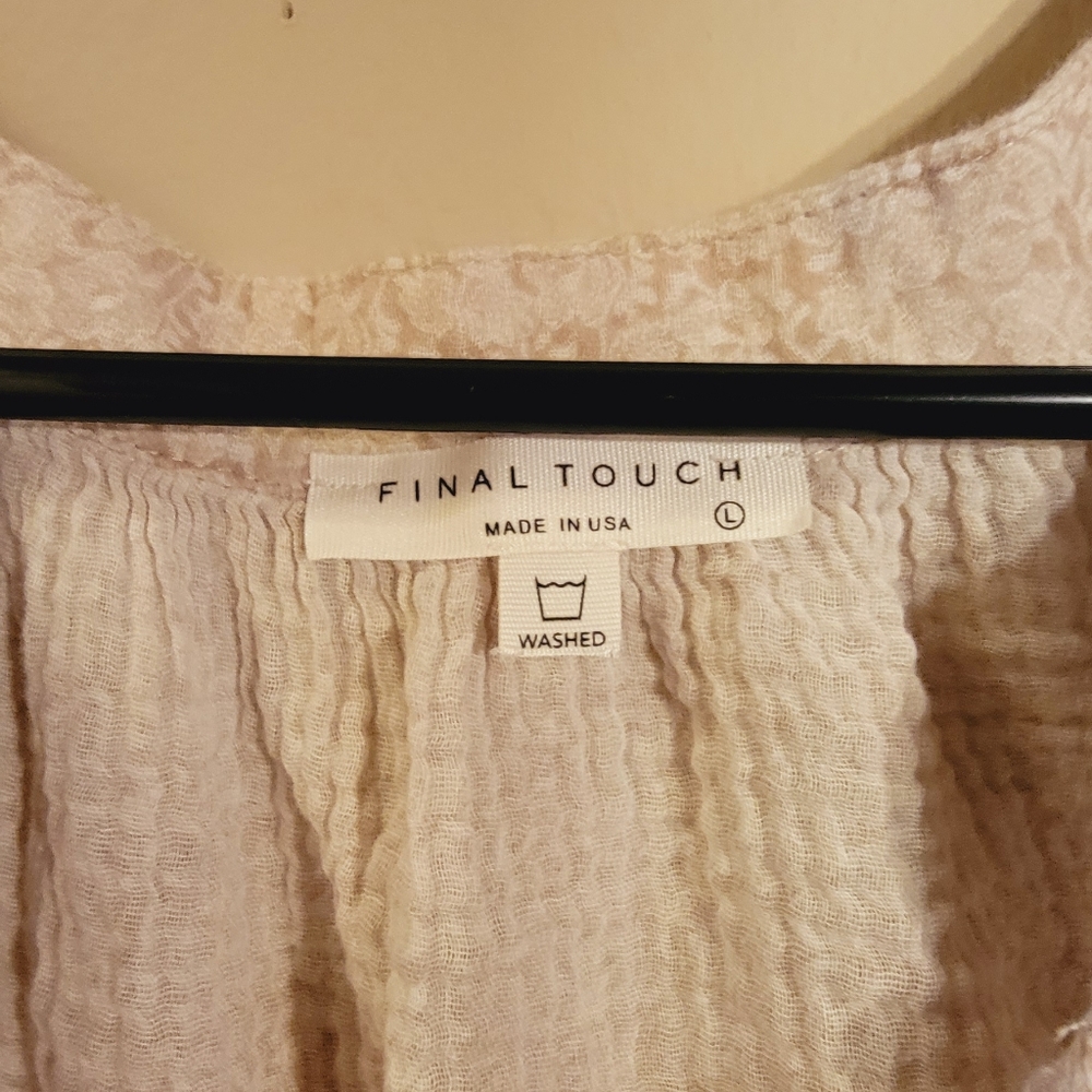 Final touch long sleeve top size large - Picture 2 of 3